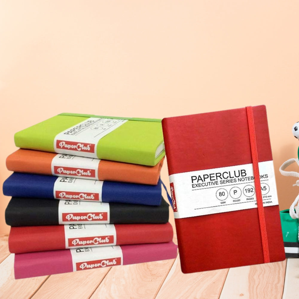 PaperClub Classic Series A5 Notebooks - 192 Pages Timeless Design, Unr ...