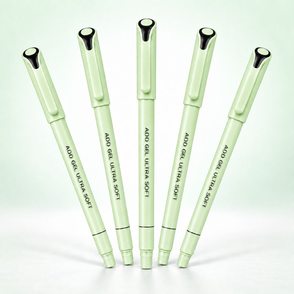 (5 Pcs.) Add Gel Ultra Soft Ballpoint Pen - Black