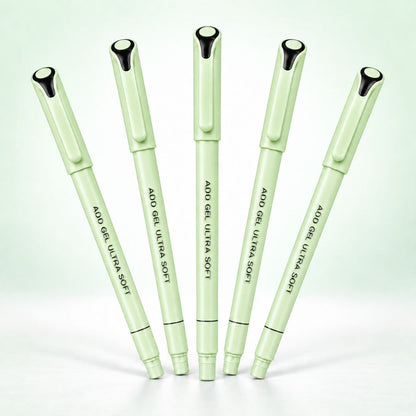 (5 Pcs.) Add Gel Ultra Soft Ballpoint Pen - Black