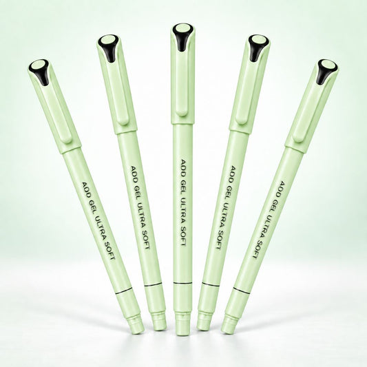 (5 Pcs.) Add Gel Ultra Soft Ballpoint Pen - Black