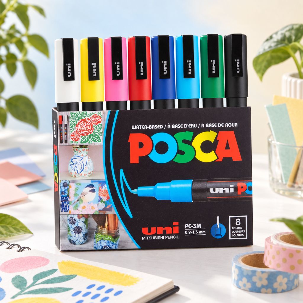 Uni-ball Uni Posca PC-3M Paint Markers Set - Multicolour