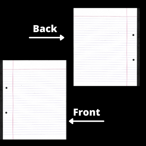 Premium Both Sided Ruled  Punch Papers:  (Pack of 10) - Topperskit LLP