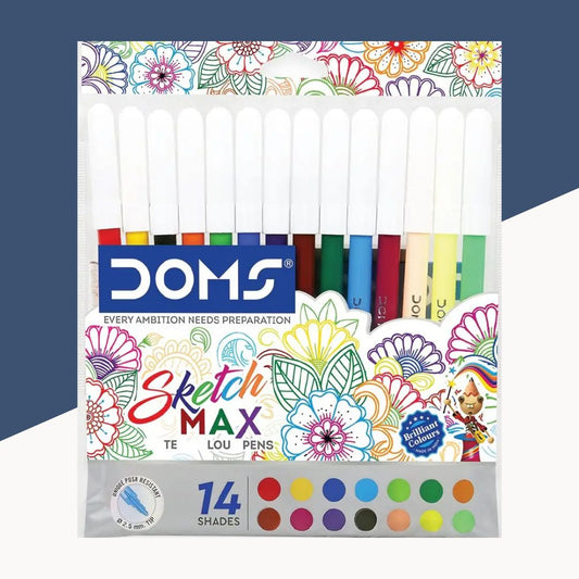 Doms Sketch Max Water Colour Pens ( Pack Of 14 )