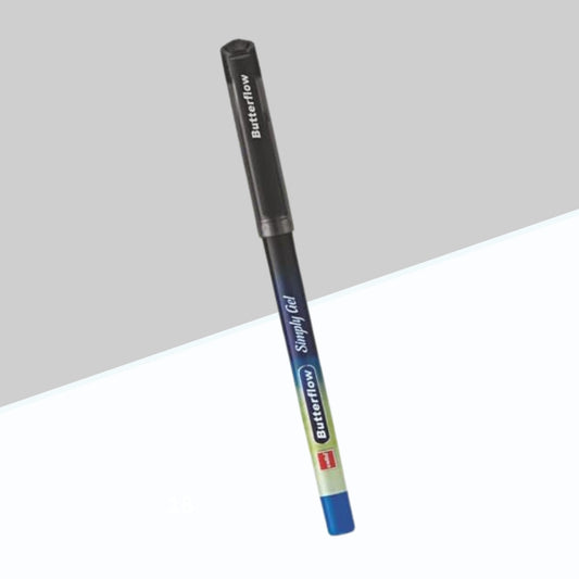 Cello Butterflow Simply Gel Pen - Black (Pack of 1)