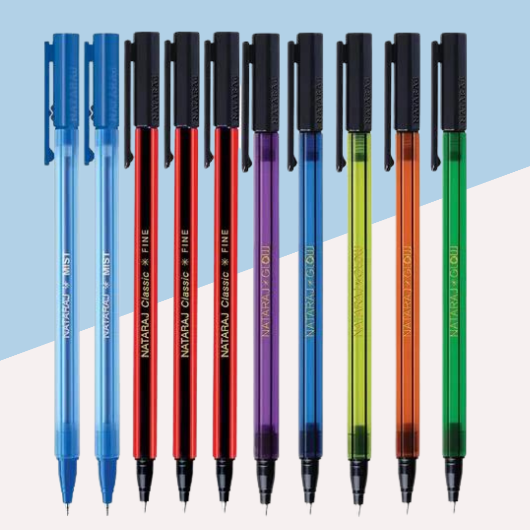 (10 Pcs.) Nataraj Glow Classic Mist Pen - Blue