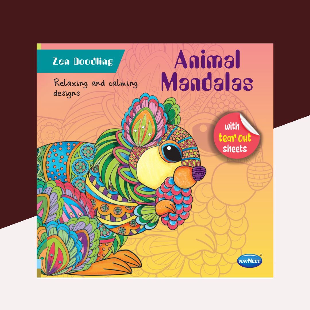 Zen Doodling Animal Mandalas With Tear Out Sheets ( Pack of 1 )