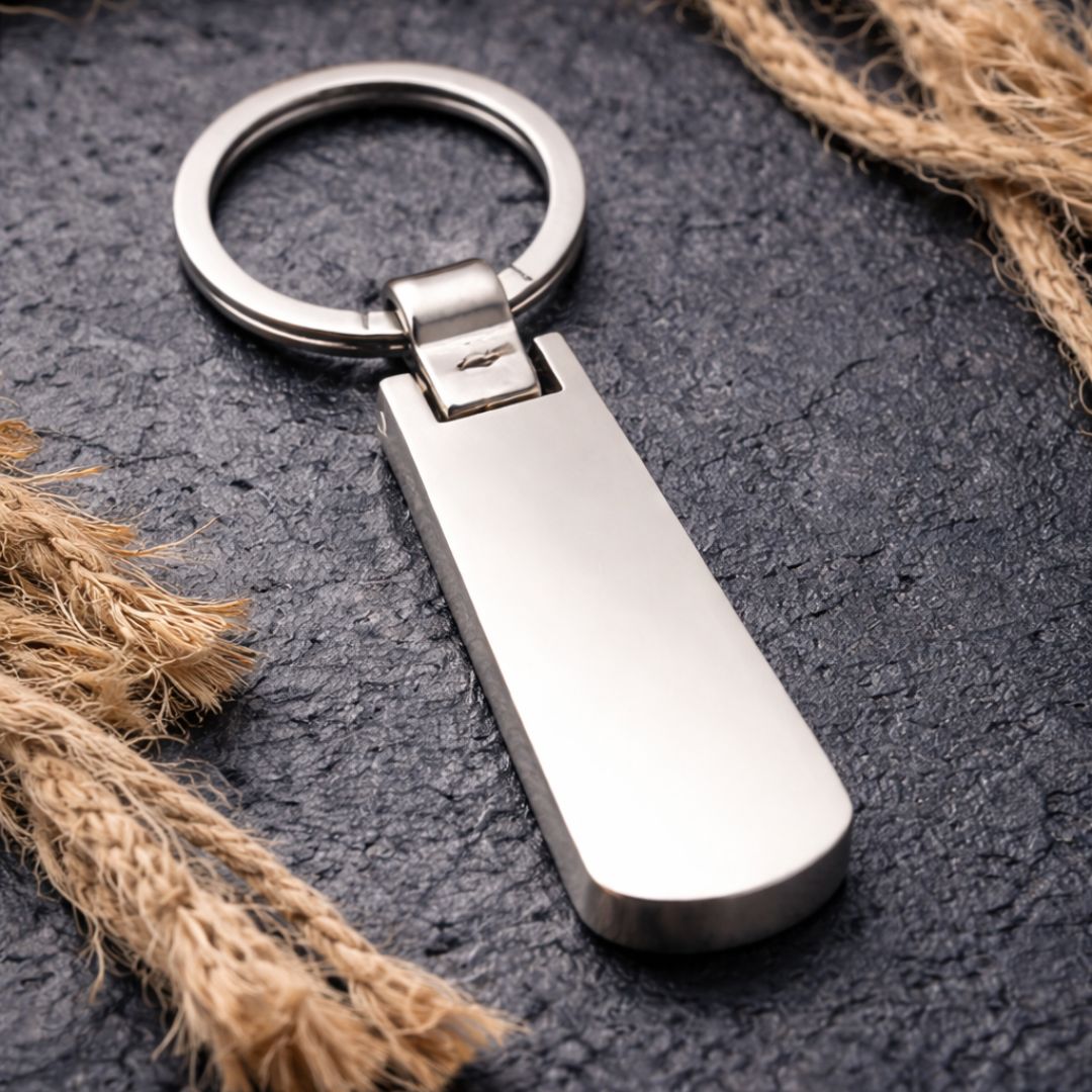 Personalized Metal Keychain – Custom Engraved Keyring With Premium Finish (Pack of 1)