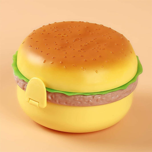 Cute Burger Design Lunch Box for Students – Compact & Portable (Pack of 1)