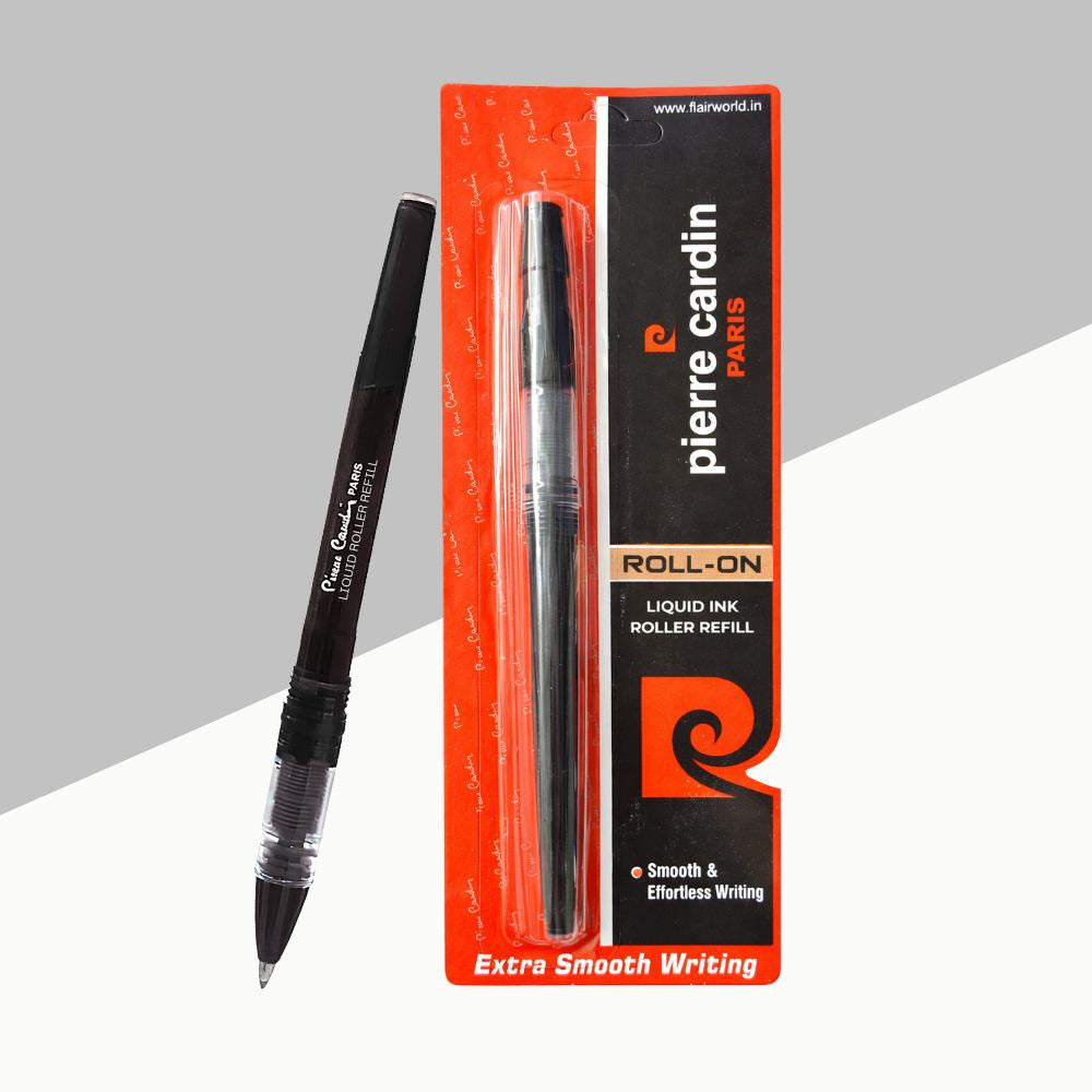 Pierre Cardin Paris Roll-On Liquid Ink Roller Refill – Black (Pack of 1)