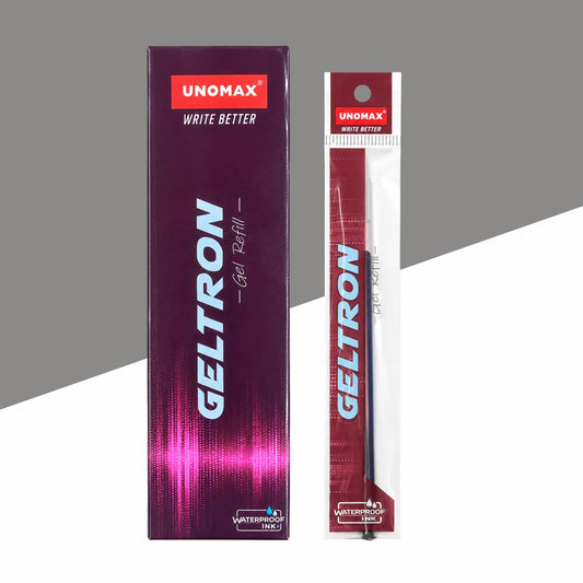 (10 Pcs.) Unomax Geltron Waterproof Ink Gel Refill - Black