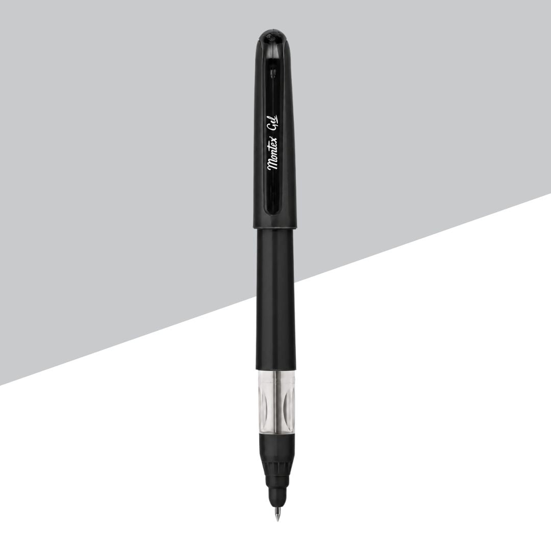 Montex Texta Gel Pen – Black ( Pack of 1 )