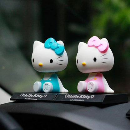 Cartoon Hello Kitty Bobble Head – Fun Car Dashboard & Desk Décor (Pack of 1)