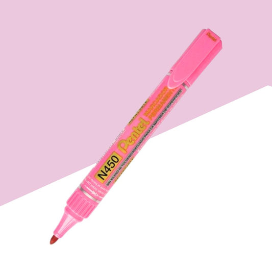 Pentel N450 Permanent Marker – Medium Bullet Tip, Pink (Pack of 1)
