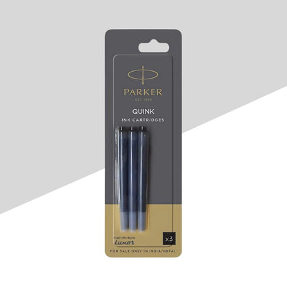 Parker Quink Ink Cartridges - Black (Pack of 3)
