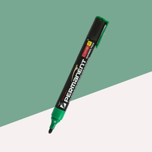 Camlin Permanent Marker Pen - Green: Bold, Refillable, and Versatile ( Pack Of 1 ) - Topperskit LLP