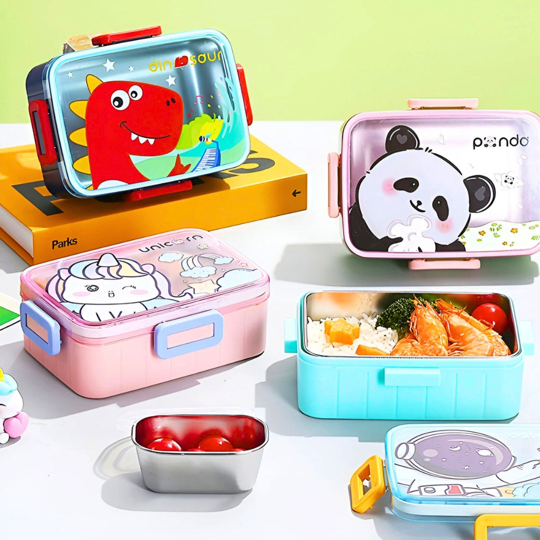 Premium SUS 304 Stainless Steel Lunch Box – Leakproof & Durable (Pack of 1)
