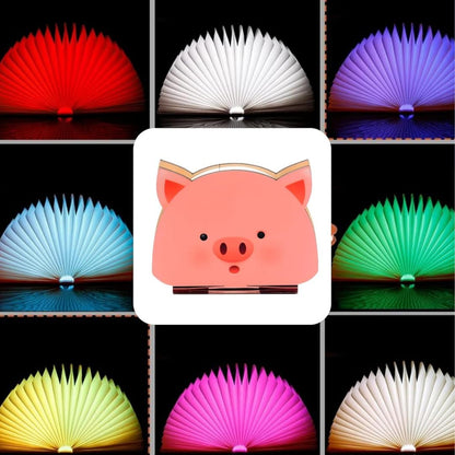 Pink Foldable Book Lamp : Piggy Charm ( Pack of 1 )