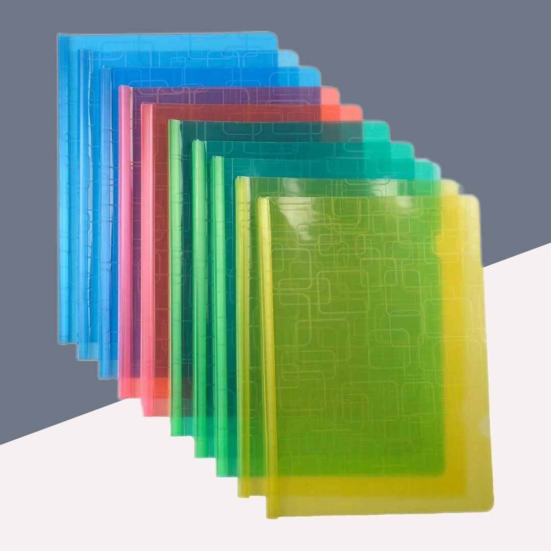 Topperskit Stick File – Transparent for A4 Documents ( Set of 5 ) - Topperskit LLP