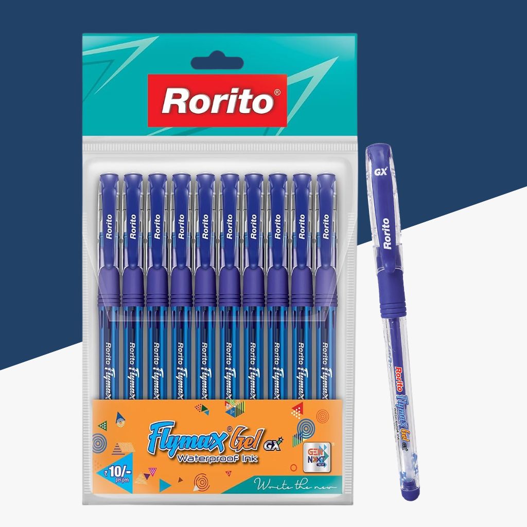 Rorito Flymax Gel Gx Gel Pen – Blue ( Pack of 1 )