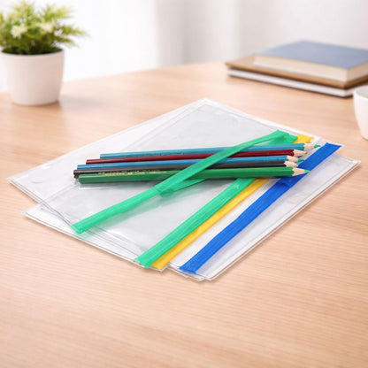 Versatile Transparent Pencil Pouch ( Pack of 1 )