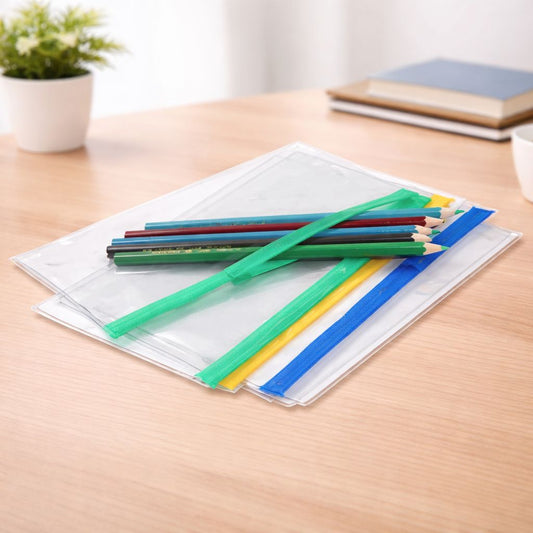 Versatile Transparent Pencil Pouch ( Pack of 1 )