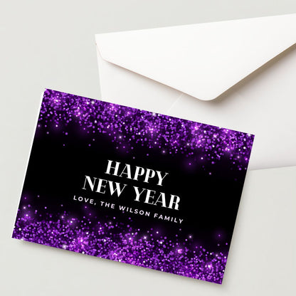 New Year Greeting Card – 300 GSM, Cold Pressed, 1 Card with Envelope