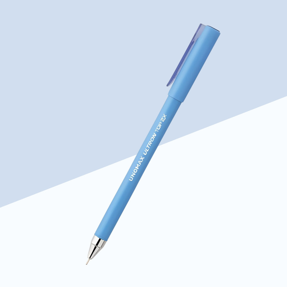 Unomax Ultron Top 2X 0.7mm Tip Ball Pen - Blue Ink (Pack of 1)