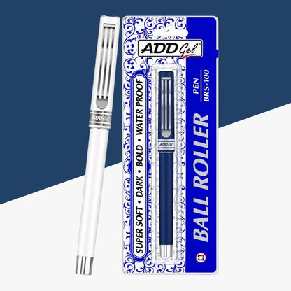 Add Gel BRS-100 Ball Roller Pen Blue - Front View