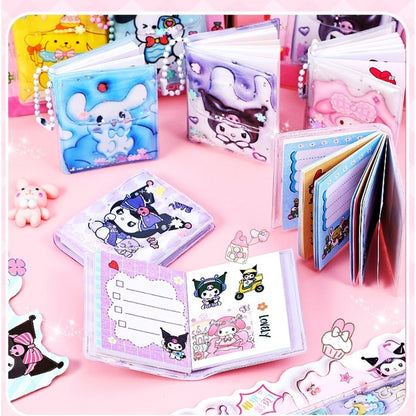 Mini Floating Sticker Notebook Keychain - 50 Pages (Pack of 2)