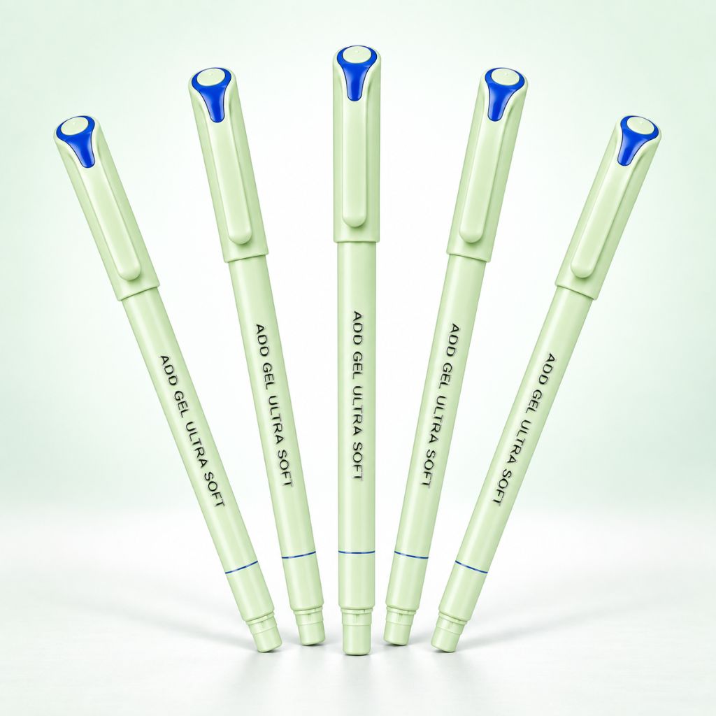 ADD Gel Ultra Soft Ballpoint Pen Blue - Pack of 5