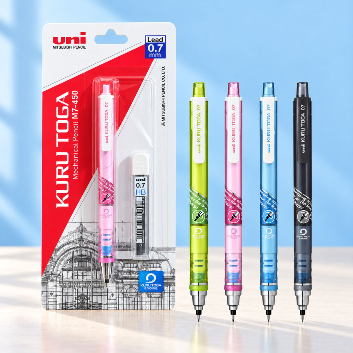 Uni-ball Kuru Toga M7-450 Mechanical Pencil with HB leads