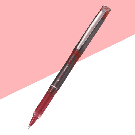 Pilot V Ball Grip 10 Liquid Roller Ball Pen – Red Ink (Pack of 1)