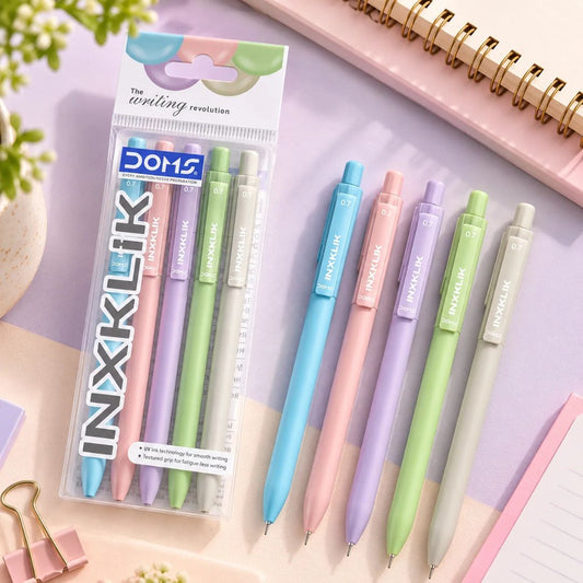 Doms Inxklik 0.7 mm Ball Pens in assorted colours