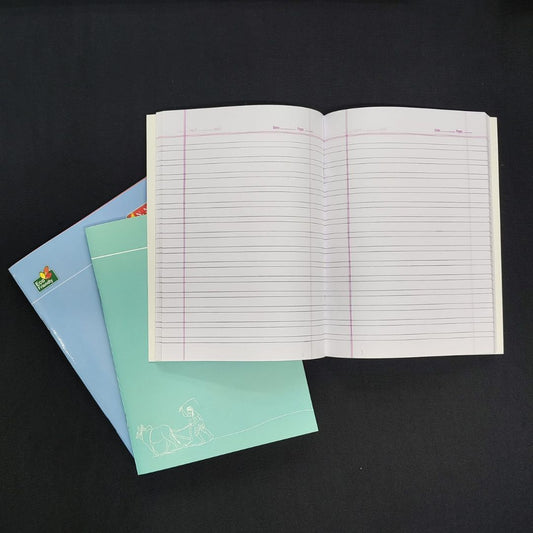 N. Nature Double Line Convent Notebook – 176 Pages (Pack of 1)