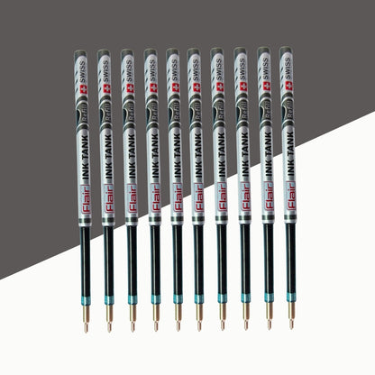 (10 Pcs.) Flair Ink Tank Ball Pen Refill – Black