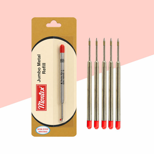 ( 5 pcs.) Montex Jumbo Metal Ball Refill – Red