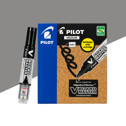 PILOT Wyteboard V Board Master Medium Marker - Black (Pack of 1)