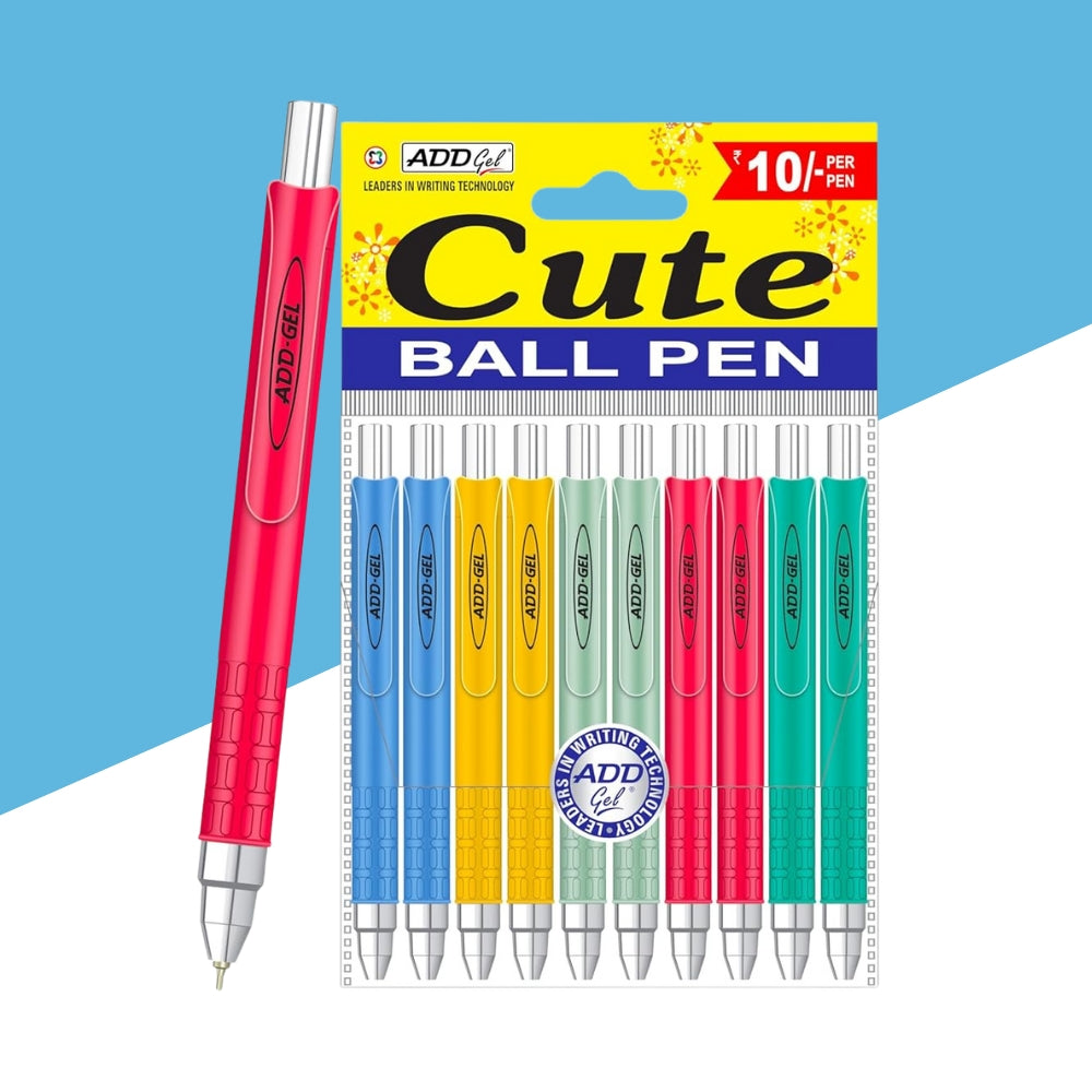 (10 Pcs.) ADD Gel Cute Ball Pen – Blue