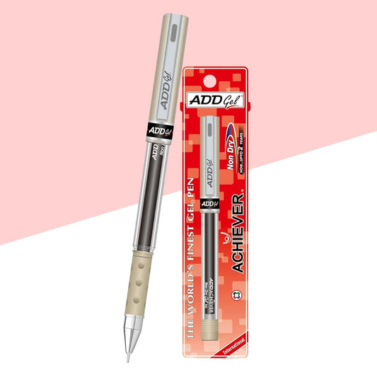 ADD GEL Achiever Non-Dry Gel Pen - Red (Pack of 1)