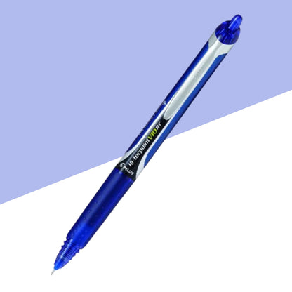 Pilot Hi-Tecpoint V10 Roller Ball Pen – 1.0mm Medium Tip Blue Ink (Pack of 1)