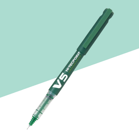 Pilot Hi-Tecpoint V5 Cartridge System Pure Liquid Ink - Green (Pack Of 1)