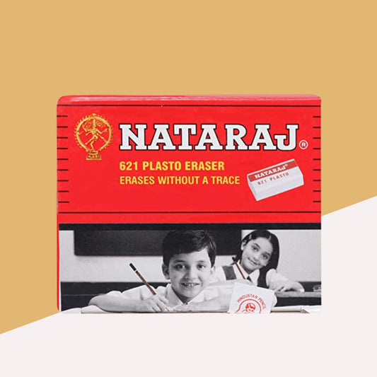 Natraj 621 Non-Toxic Eraser - Small: Clean and Precise ( Pack of 20 ) - Topperskit LLP