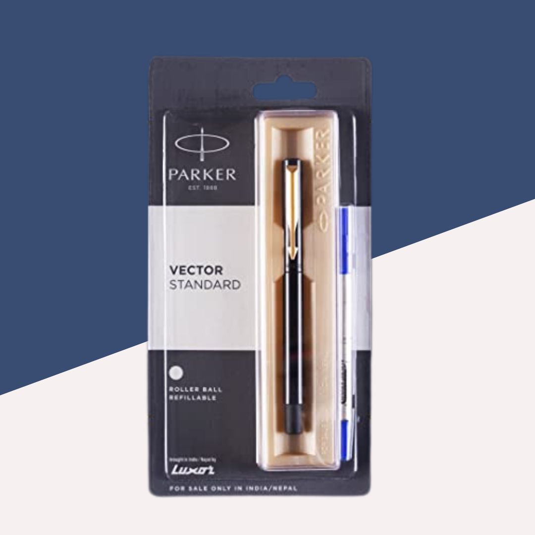 Parker Vector Standard Rollerball Refillable Pen-Blue (Pack of 1)