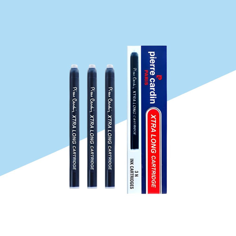 Pierre Cardin Xtra Long Ink Cartridge – Blue (Pack of 3) – Topperskit LLP
