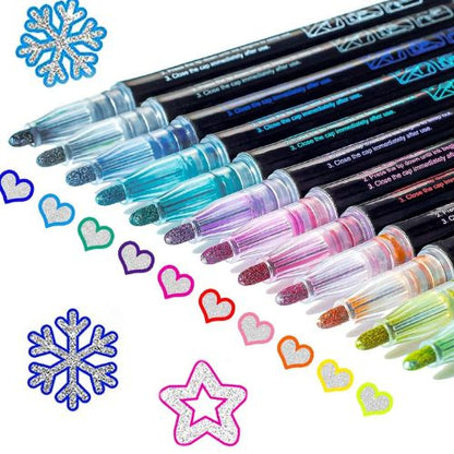 Outline Pen Pigment Ink – Waterproof, UV Resistant, Exceptional Coverage (Set Of 12)