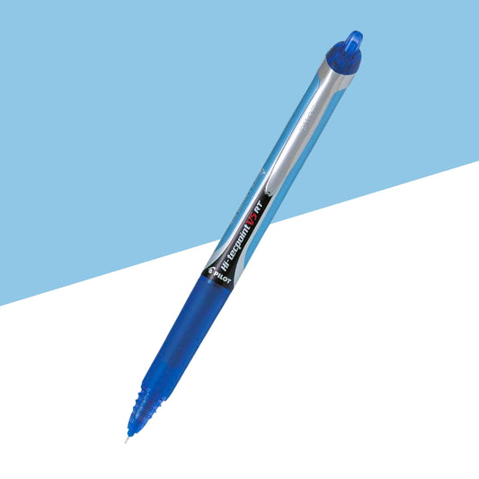 Pilot Hi-Tecpoint V5 RT Roller Ball Pen Blue -0.5mm Extra Fine Tip (Pack of 1)