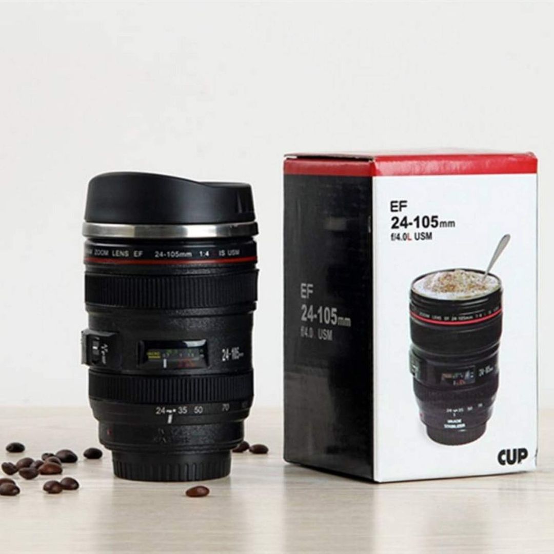 USM Lens Shape Coffee Mug - Stylish Camera Lens Mug (Pack of 1)