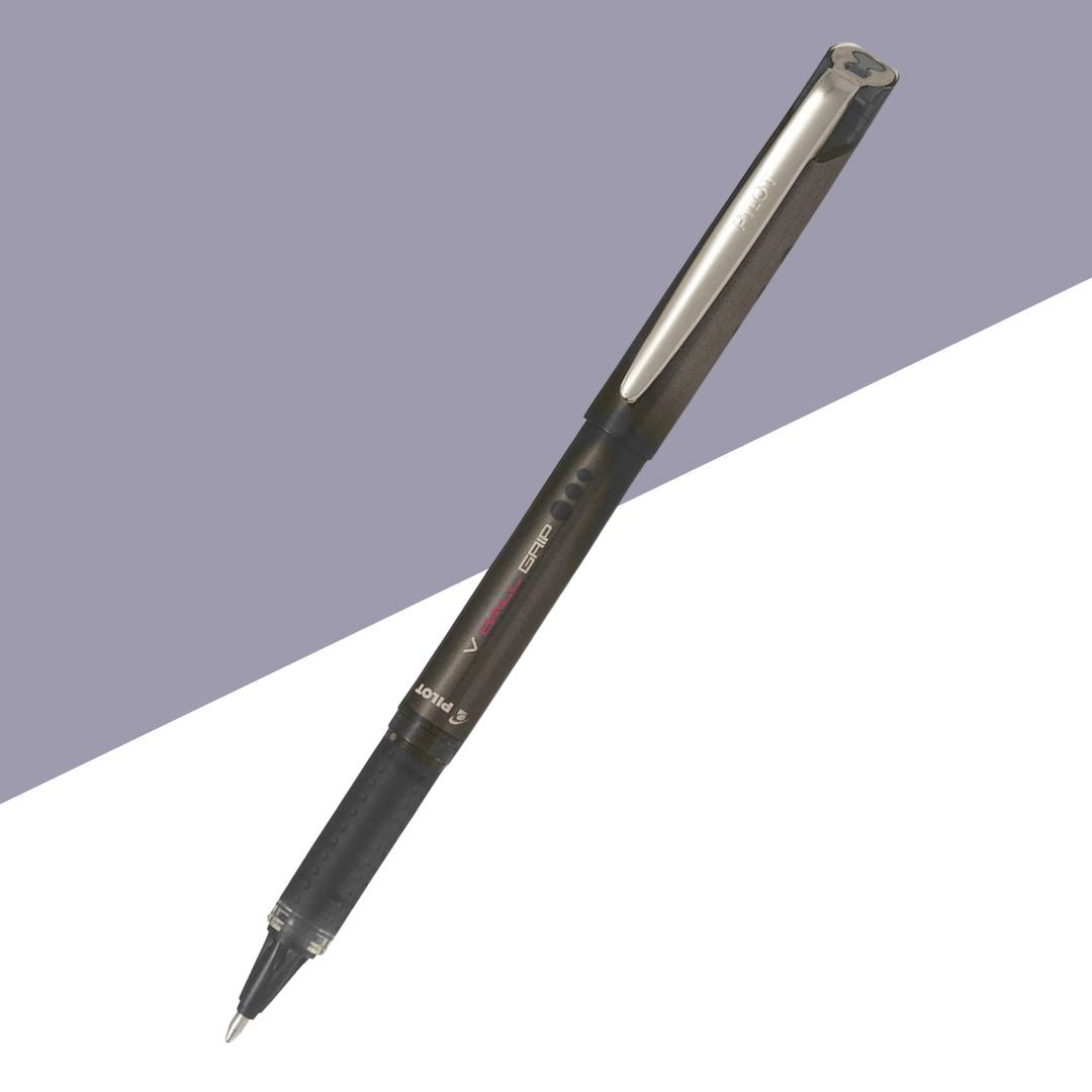 Pilot V Ball Grip 10 Liquid Roller Ball Pen – Black Ink (Pack of 1)