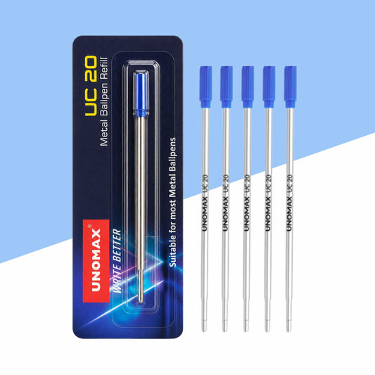Unomax UC 20 Metal Ball Pen Refill Blue - Image 1