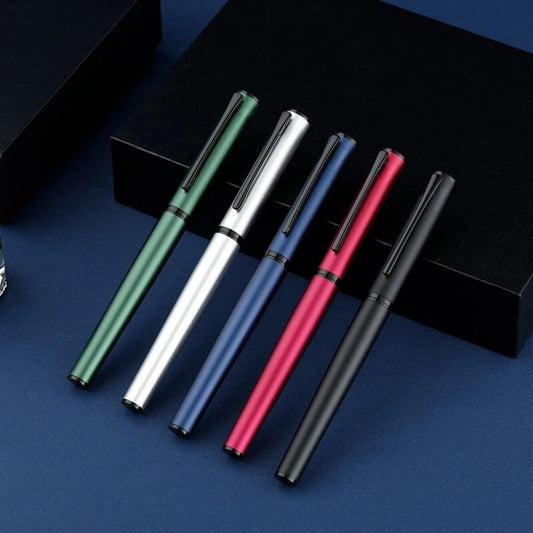 Classic Metal Ball Pen – Customizable Corporate Gift Pen - Blue (Pack of 1)